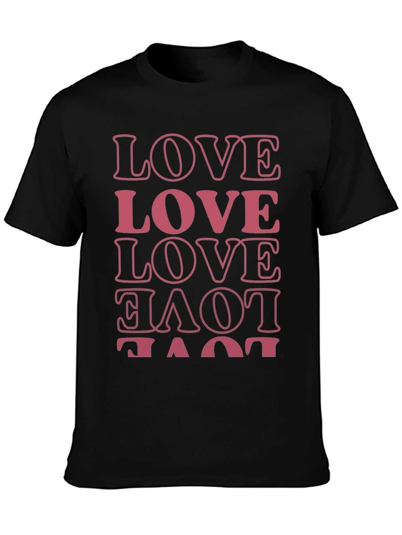 Stylish Black T-Shirt with LOVE Print
