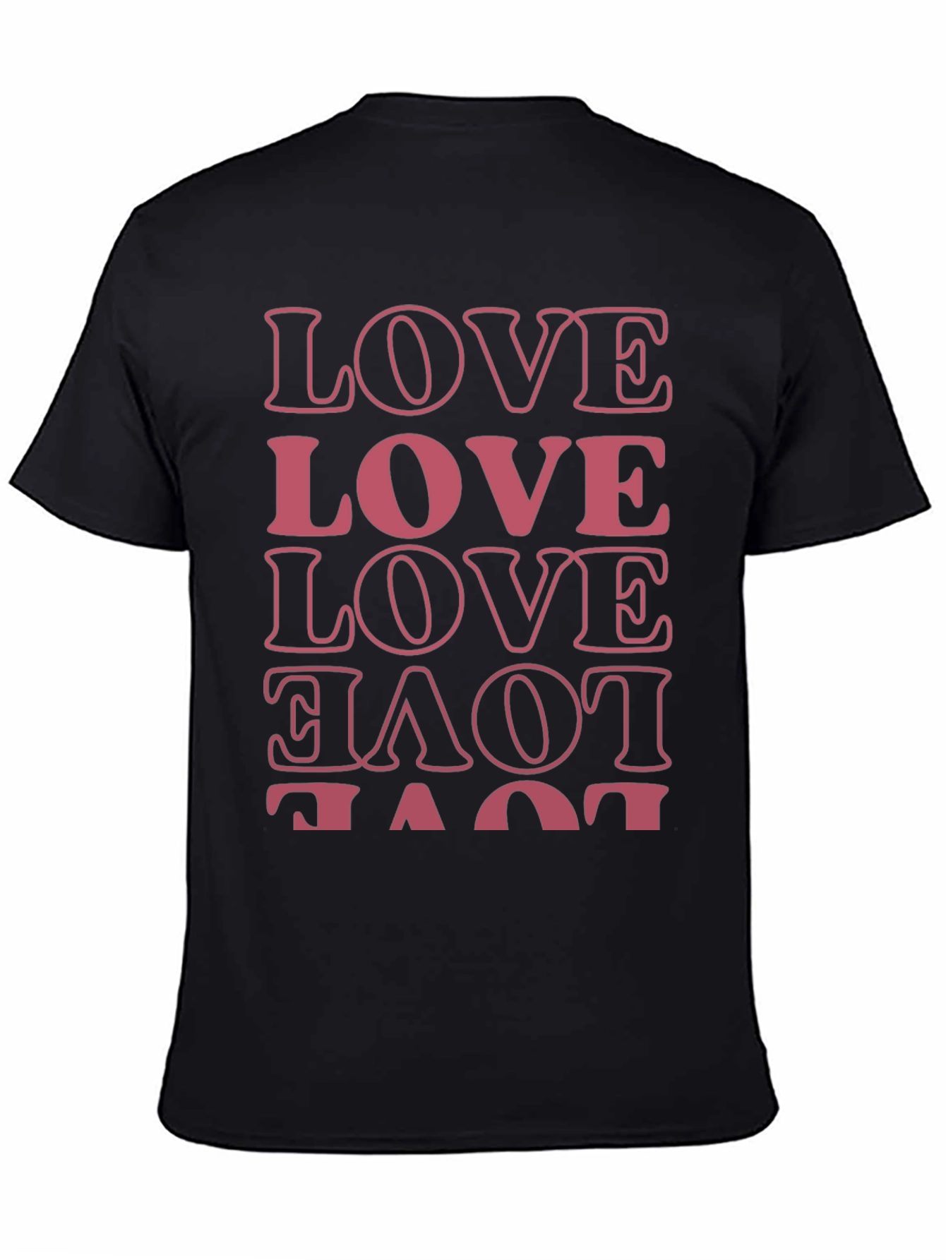 Stylish Black T-Shirt with LOVE Print