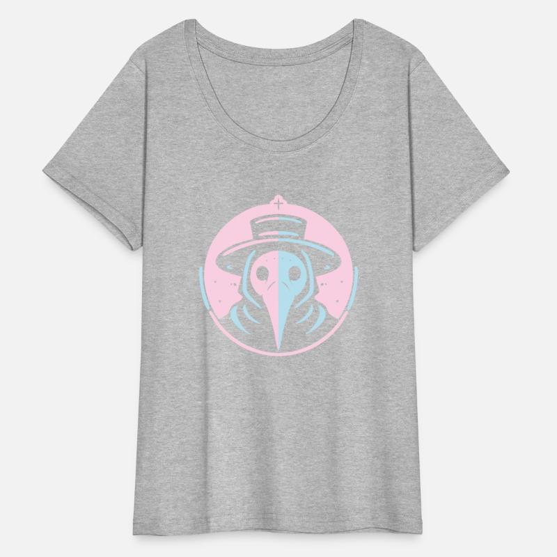 Pastel Plague Doctor Minimalist Gothic Design