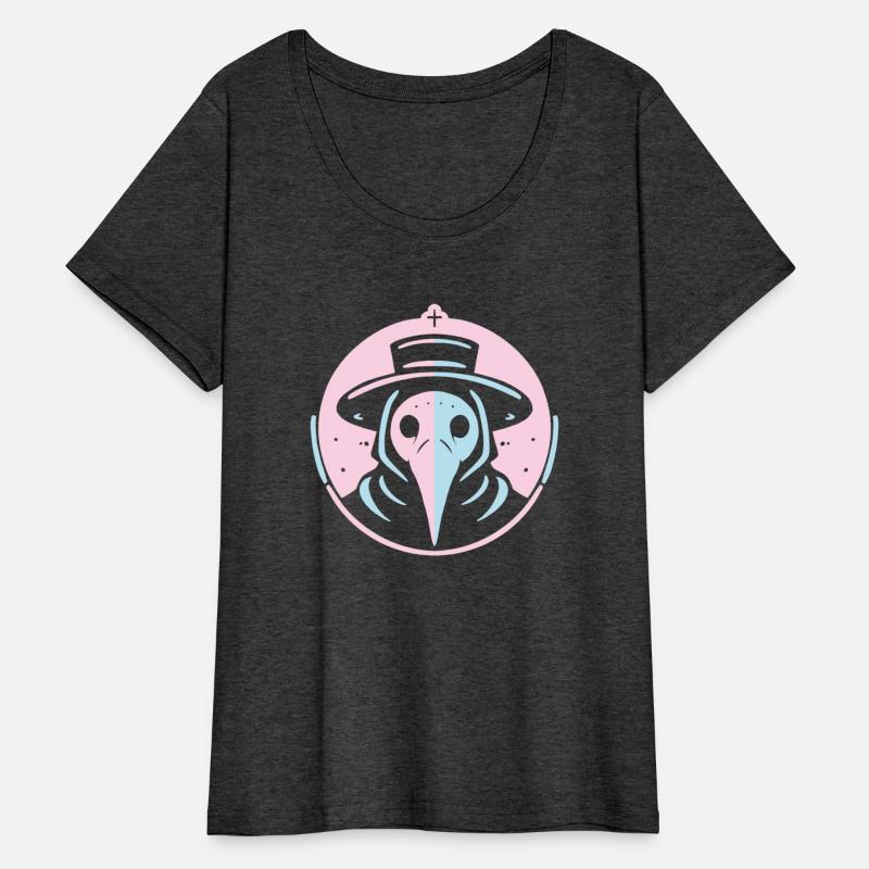Pastel Plague Doctor Minimalist Gothic Design