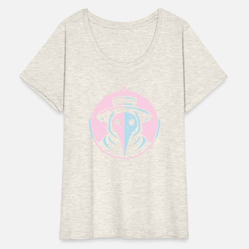 Pastel Plague Doctor Minimalist Gothic Design