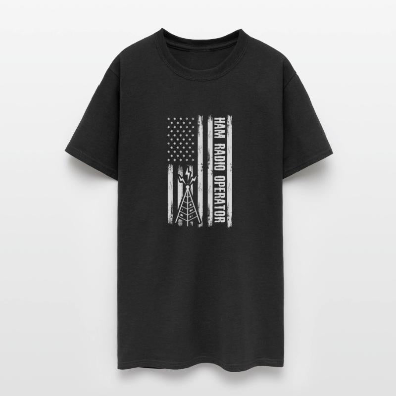 Patriotic Ham Radio Operator Morse Coding A Ham