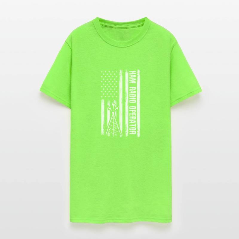 Patriotic Ham Radio Operator Morse Coding A Ham