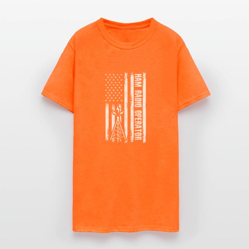 Patriotic Ham Radio Operator Morse Coding A Ham