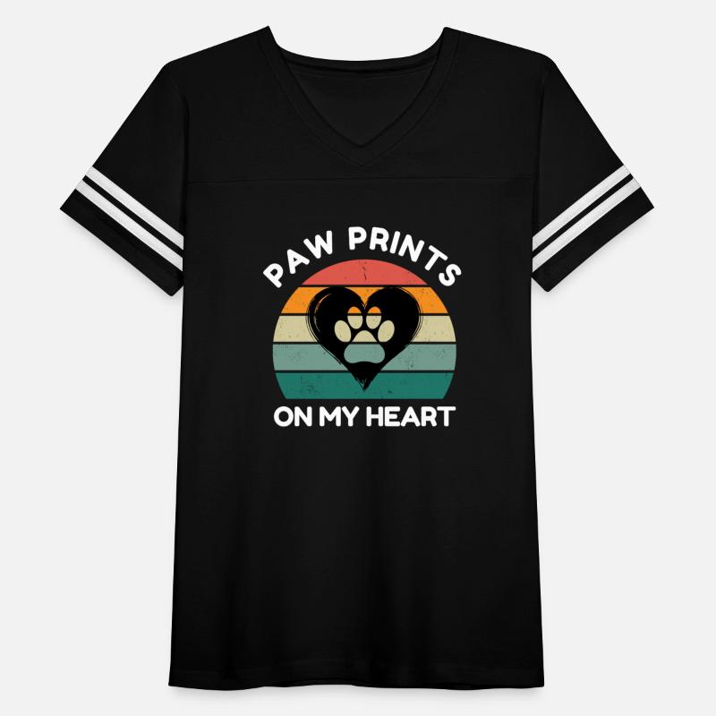 Paw Prints on My Heart - Pet Lover Design