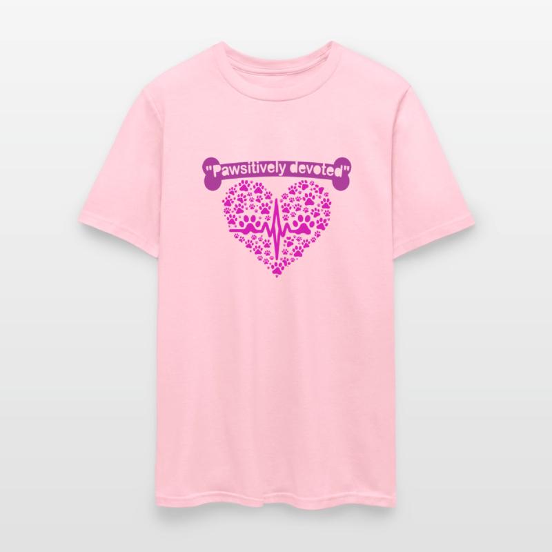 Pawsitivly Devoted Dog T-Shirt: Embrace the boundl
