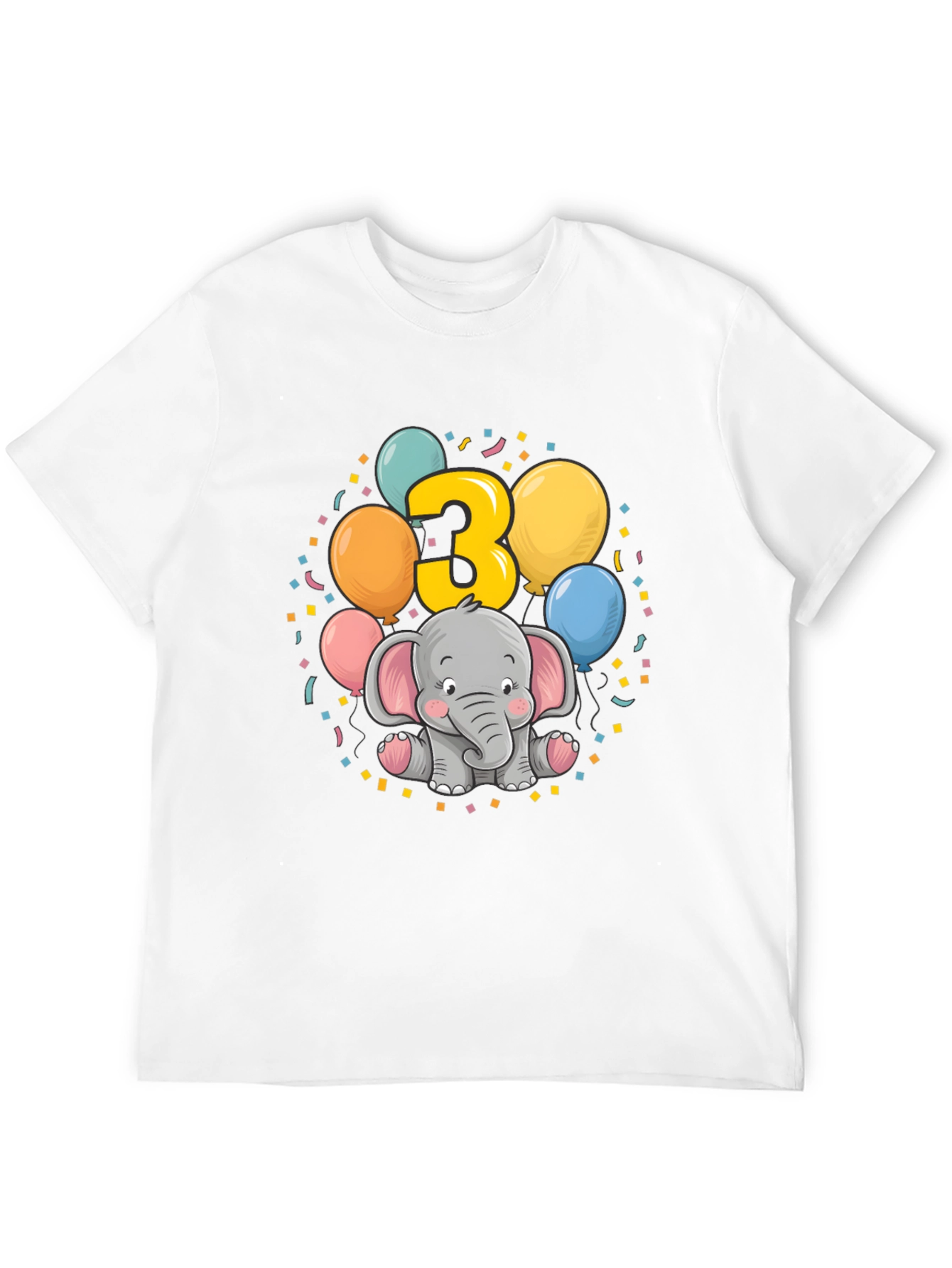 Cute 3rd Birthday Elephant T-Shirt