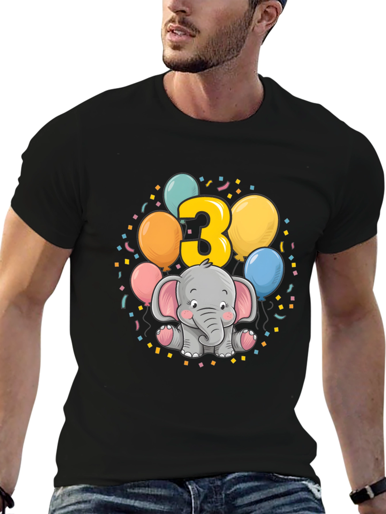 Cute 3rd Birthday Elephant T-Shirt