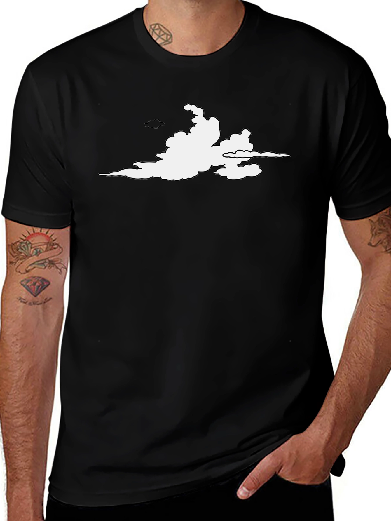 Anime Cloud Graphic Tee - Comfort & Style