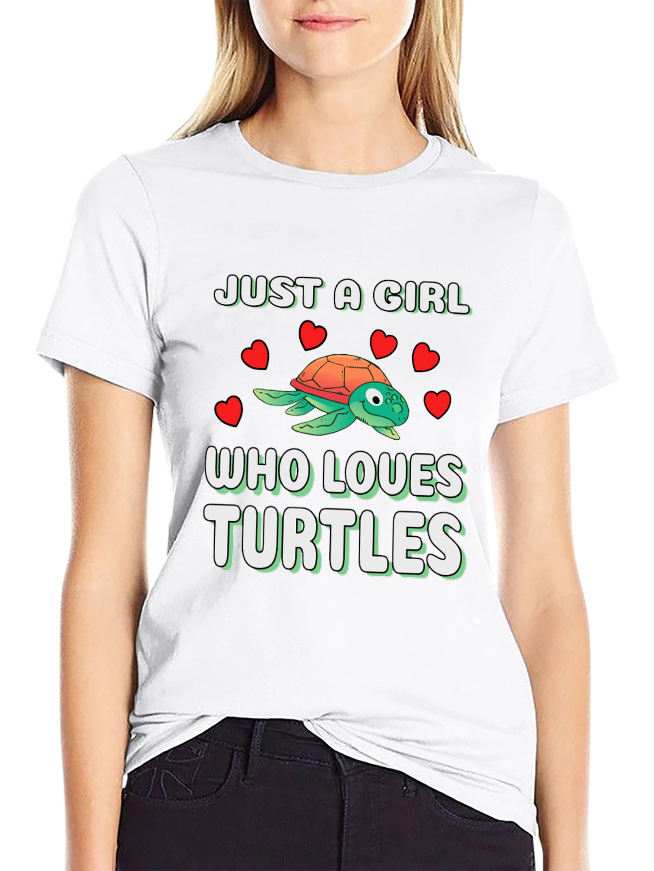Just A Girl Who Loves Turtles Graphic Tee