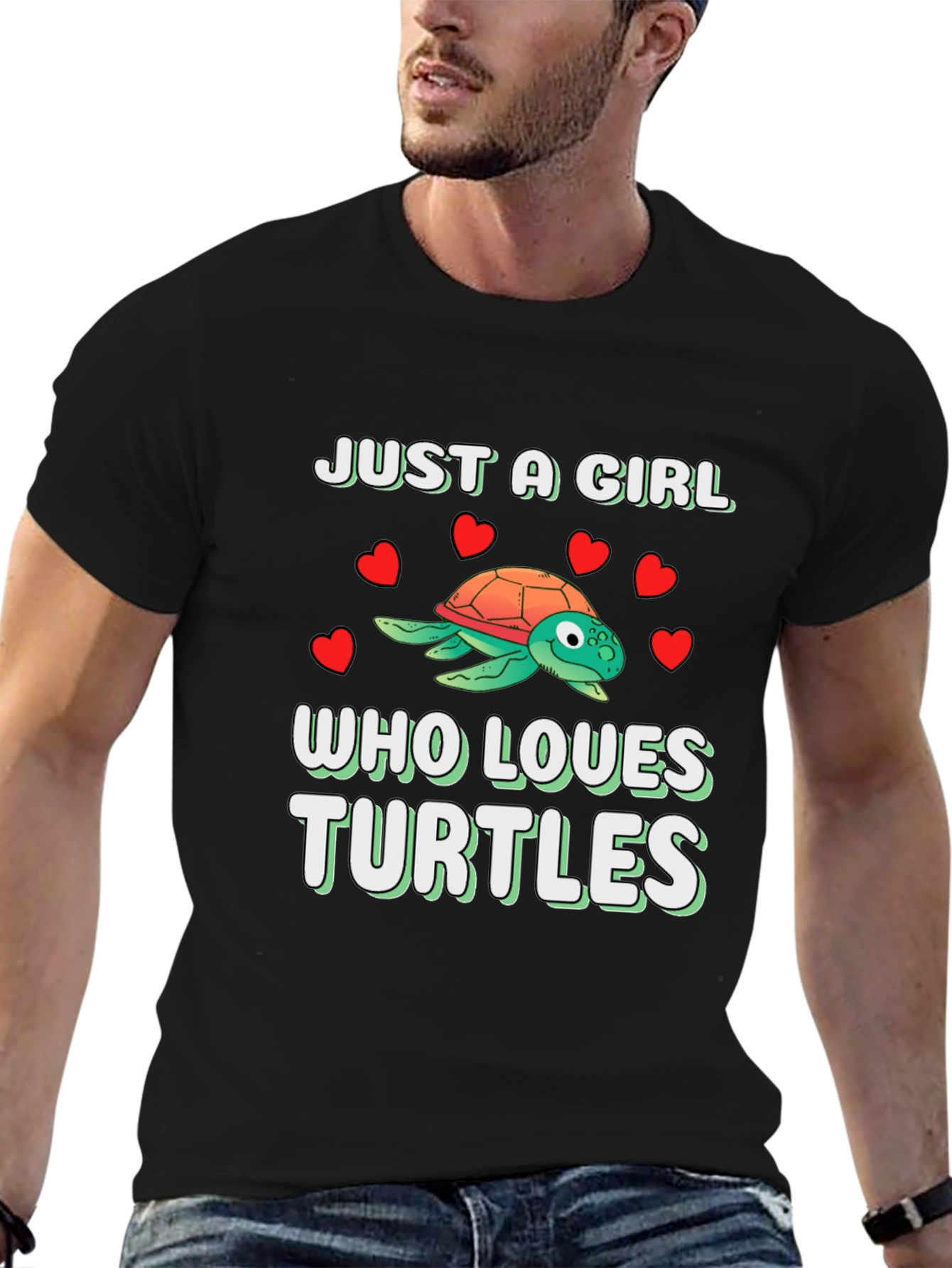 Just A Girl Who Loves Turtles Graphic Tee