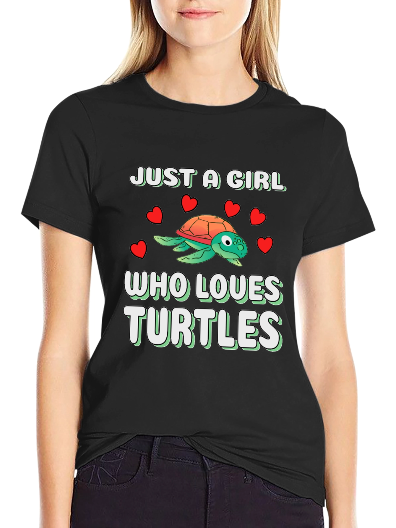 Just A Girl Who Loves Turtles Graphic Tee