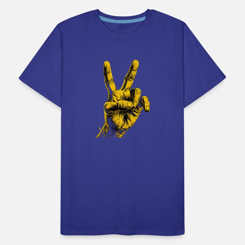 Peace sign hand symbol of global harmony and unity