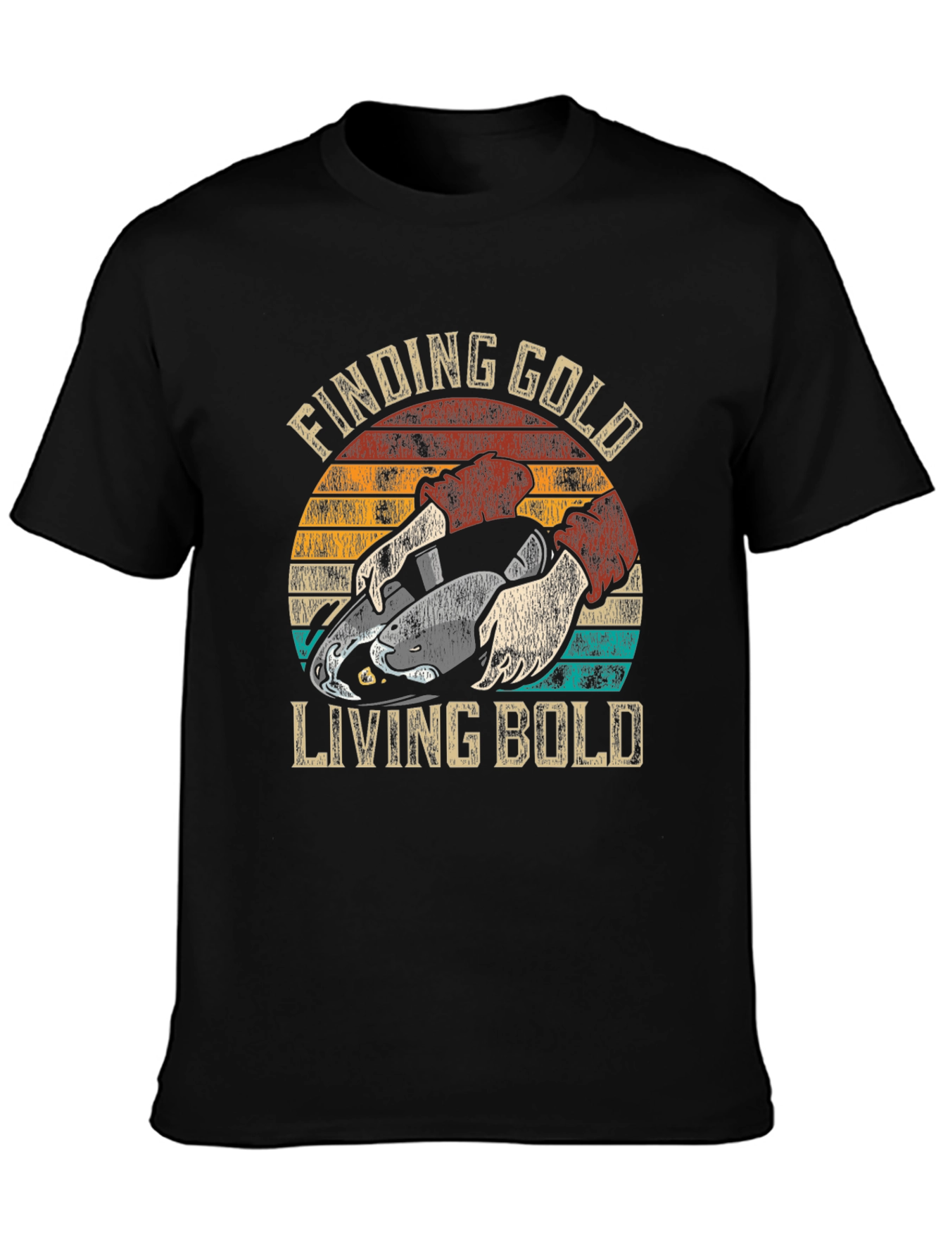Finding Gold Living Bold Graphic T-Shirt