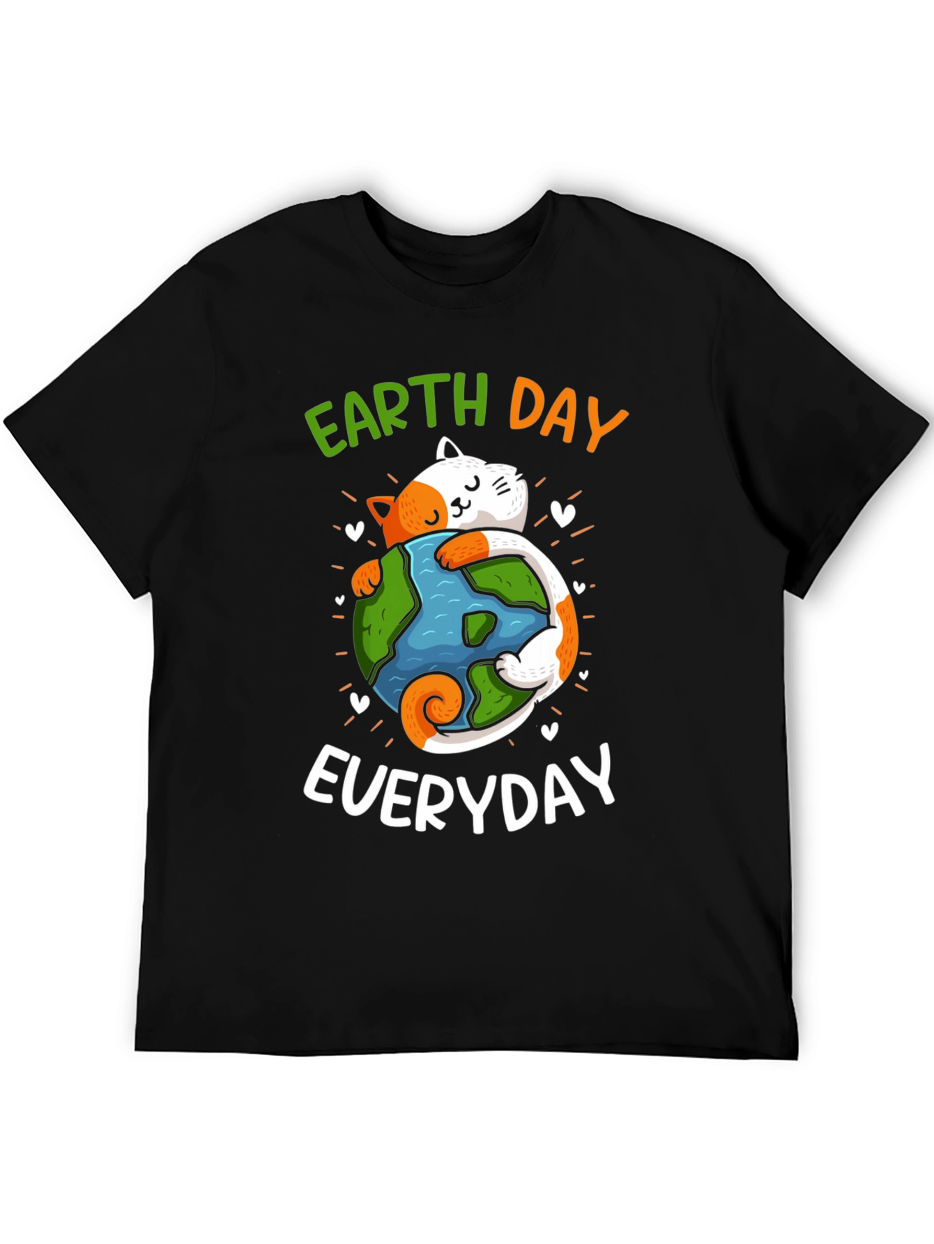 Earth Day Everyday T-Shirt Cat Lover Save Planet Tee