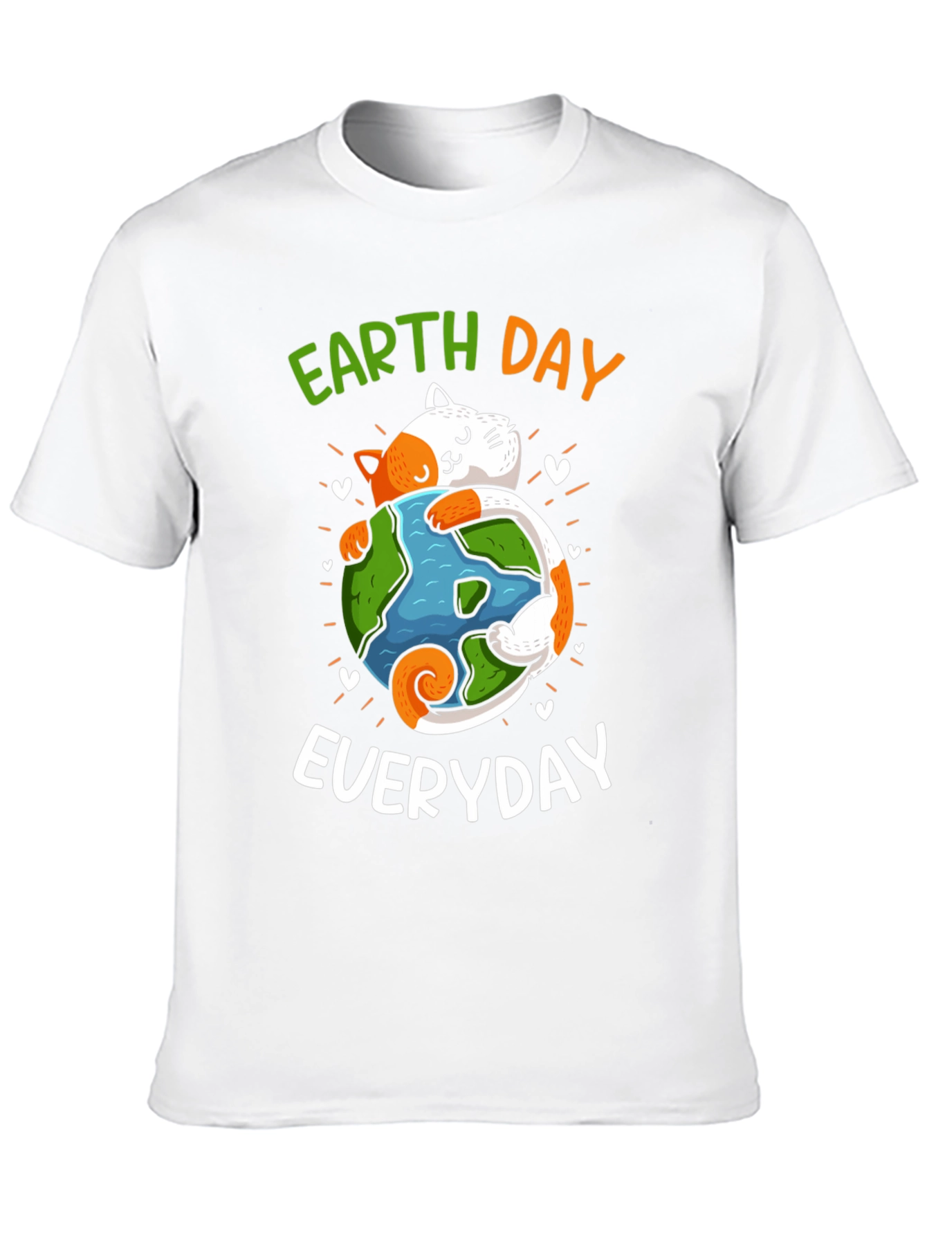 Earth Day Everyday T-Shirt Cat Lover Save Planet Tee