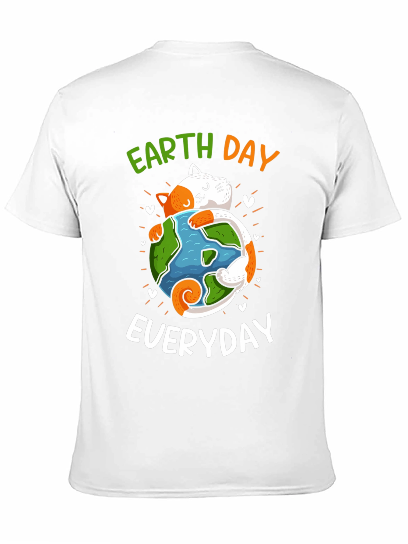 Earth Day Everyday T-Shirt Cat Lover Save Planet Tee