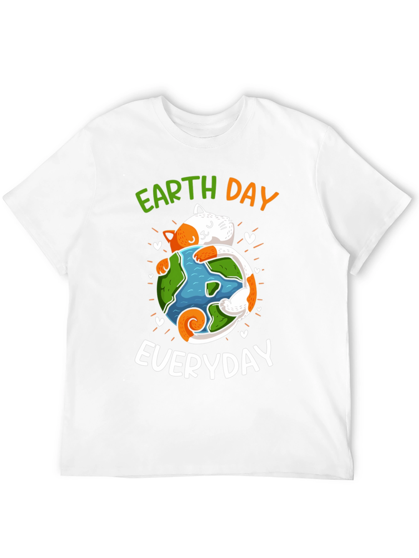 Earth Day Everyday T-Shirt Cat Lover Save Planet Tee