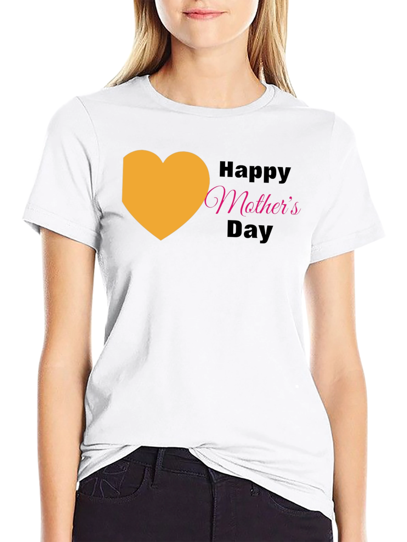 Happy Mothers Day Black T-Shirt