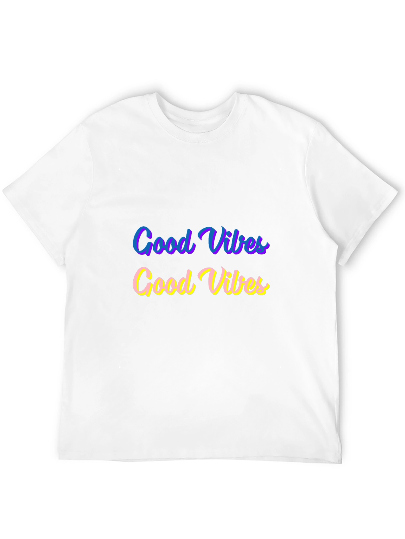 Good Vibes Graphic Tee - Black Cotton Comfort