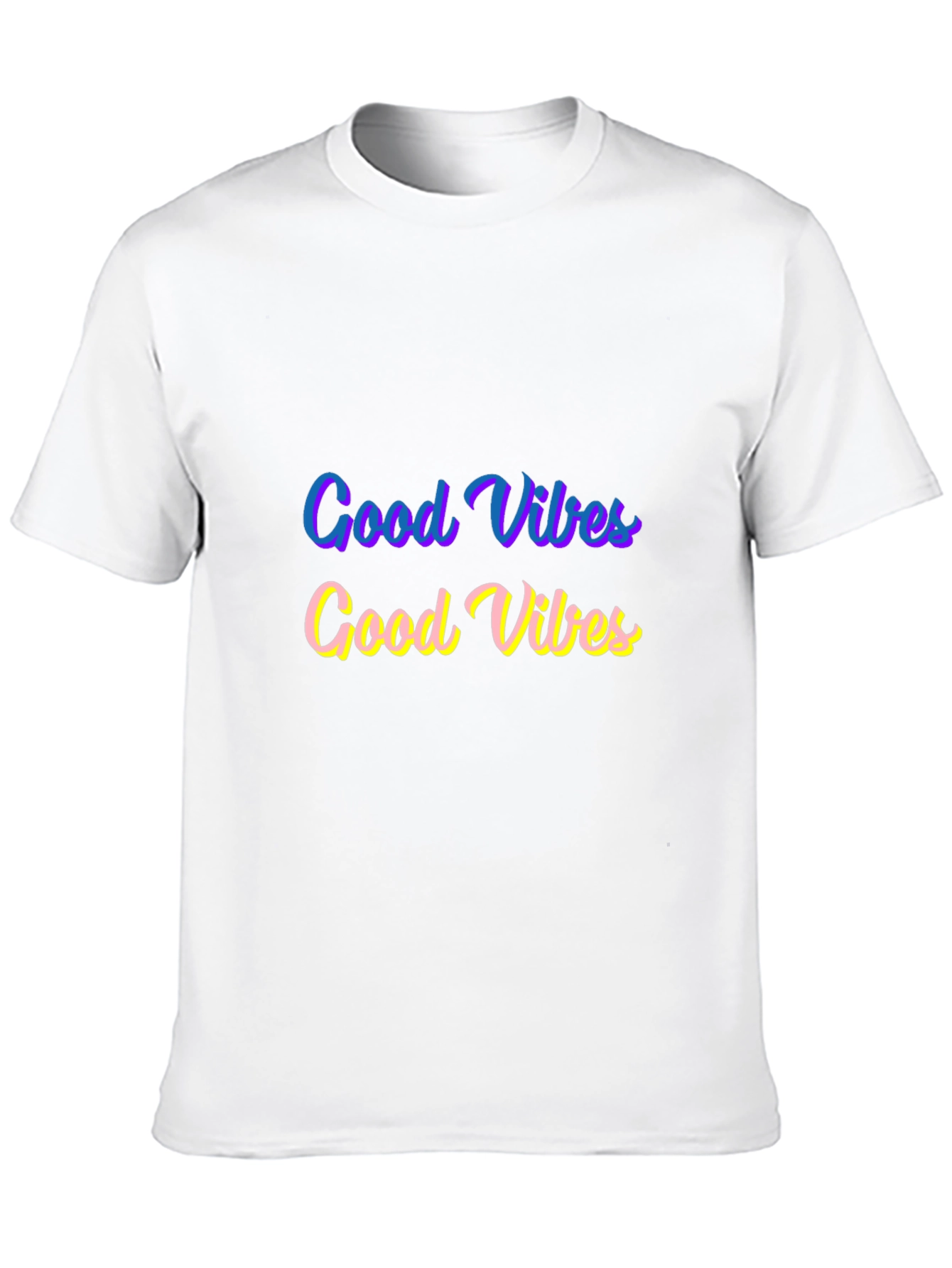 Good Vibes Graphic Tee - Black Cotton Comfort