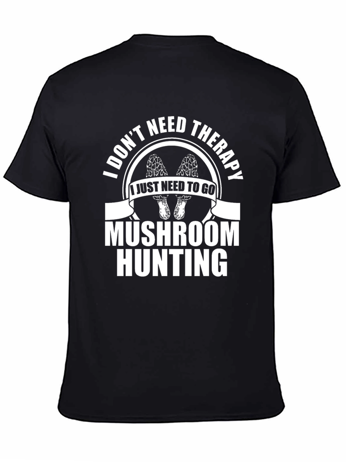 Mushroom Hunting Therapy Graphic T-Shirt