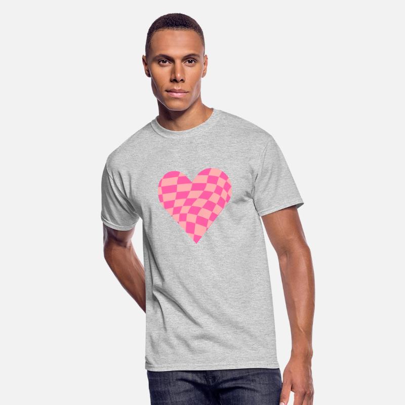 Pink Checkered Heart
