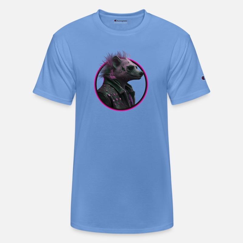 Pink Punk Hyena in Leather Jacket