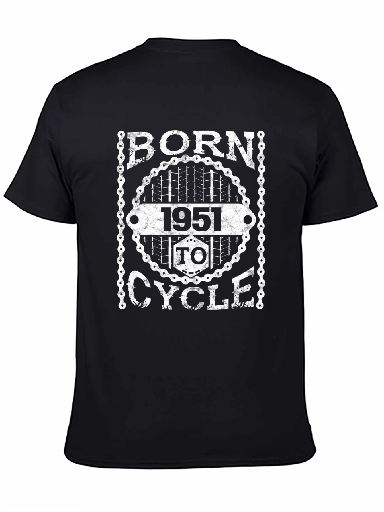 Born 1951 to Cycle Black T-Shirt