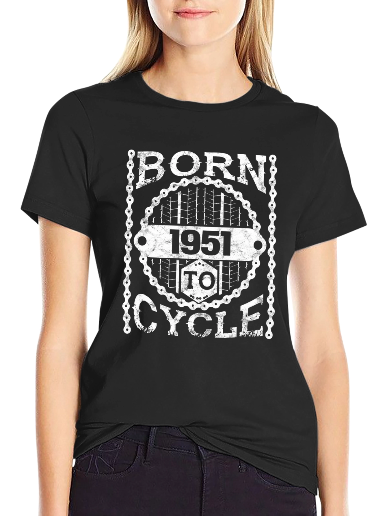 Born 1951 to Cycle Black T-Shirt