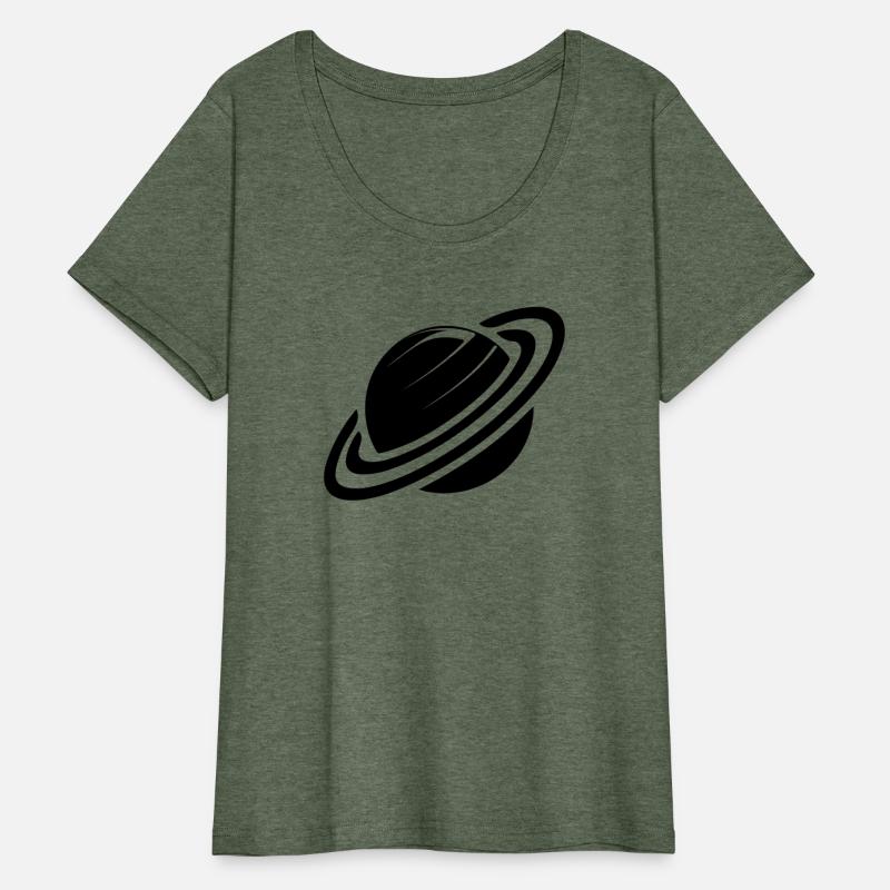 Planet Saturn With Rings In The Solar System