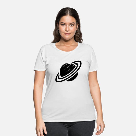 Planet Saturn With Rings In The Solar System