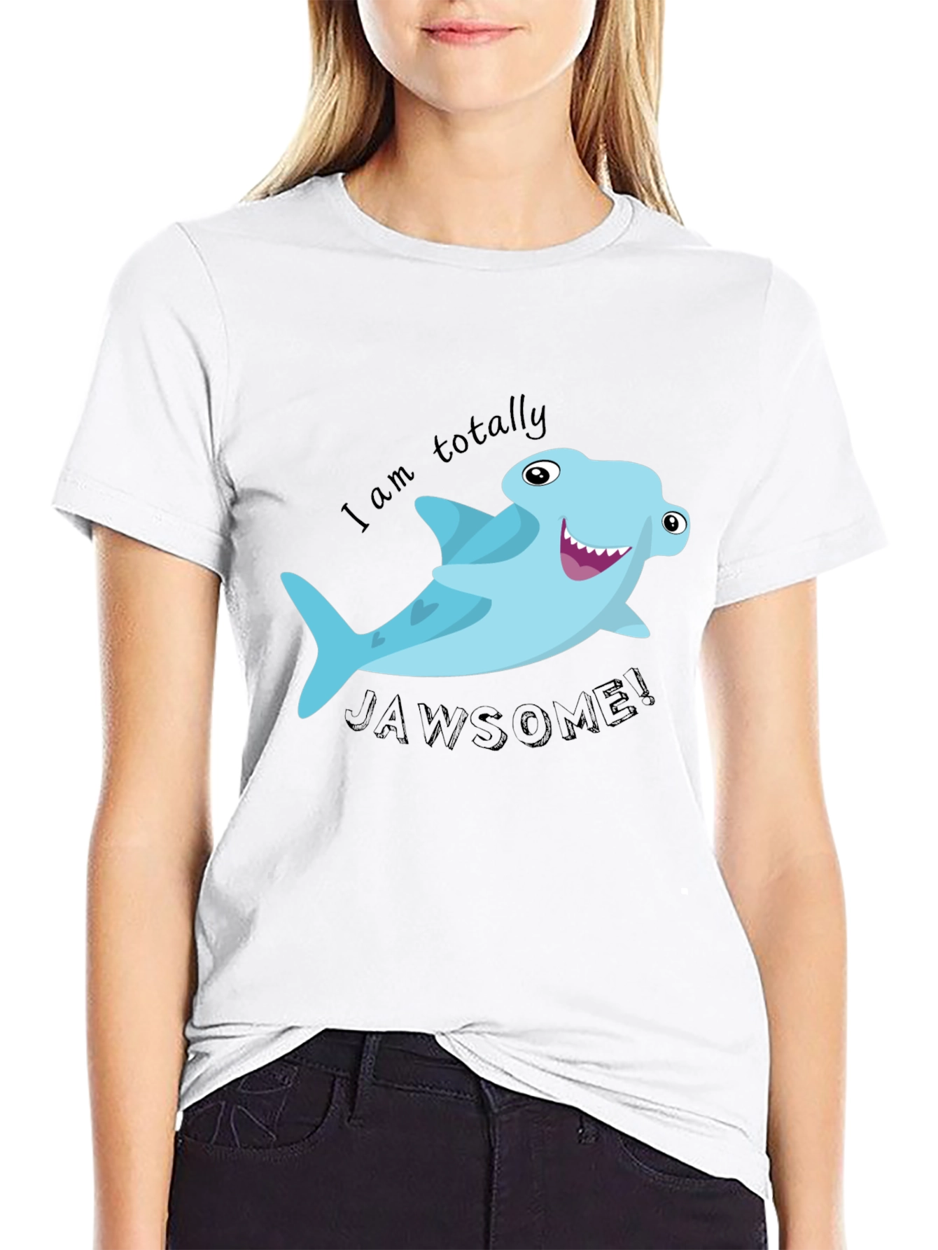 Jawsome Shark Graphic Tee - Funny Hammerhead Shark Shirt