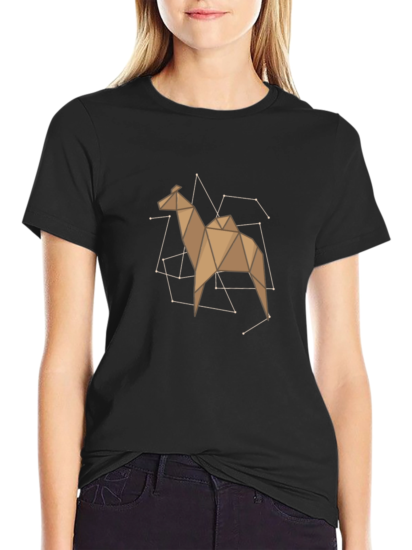 Geometric Camel Constellation T-Shirt