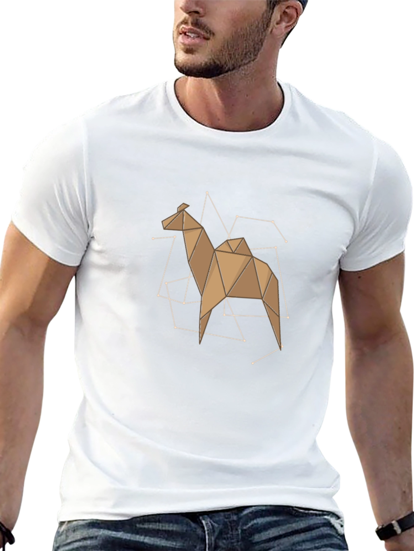 Geometric Camel Constellation T-Shirt