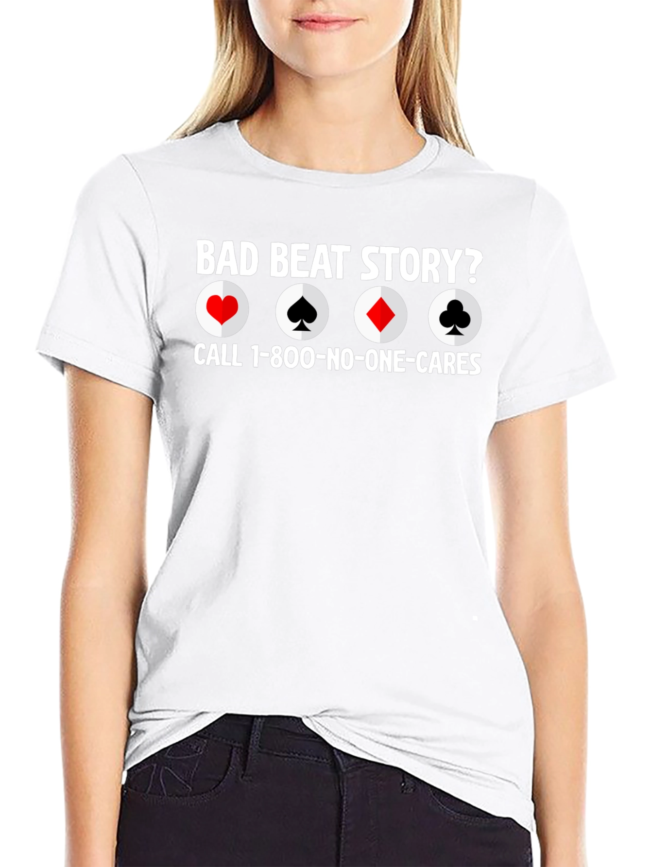 Bad Beat Story Poker T-Shirt Funny Design