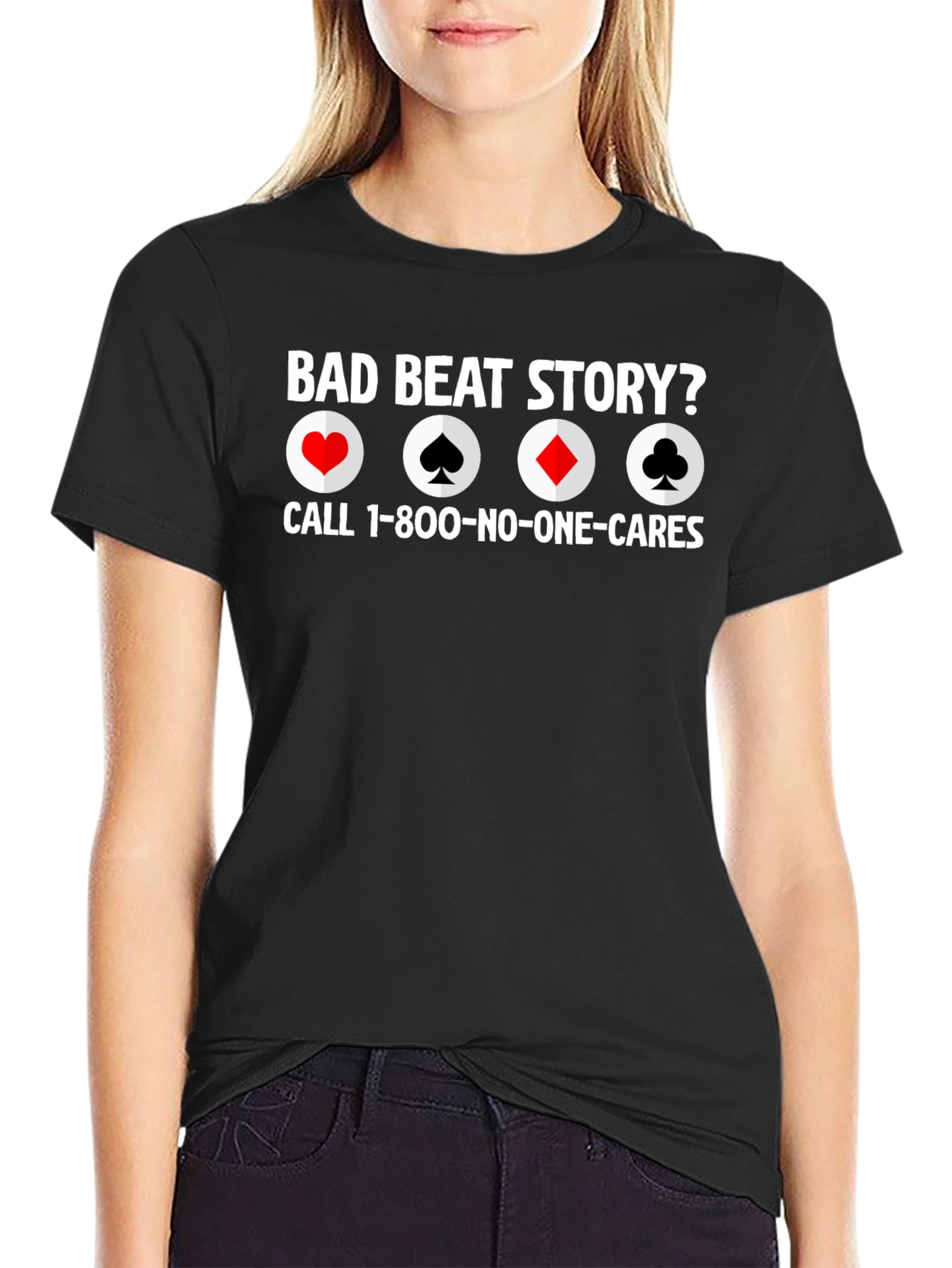 Bad Beat Story Poker T-Shirt Funny Design