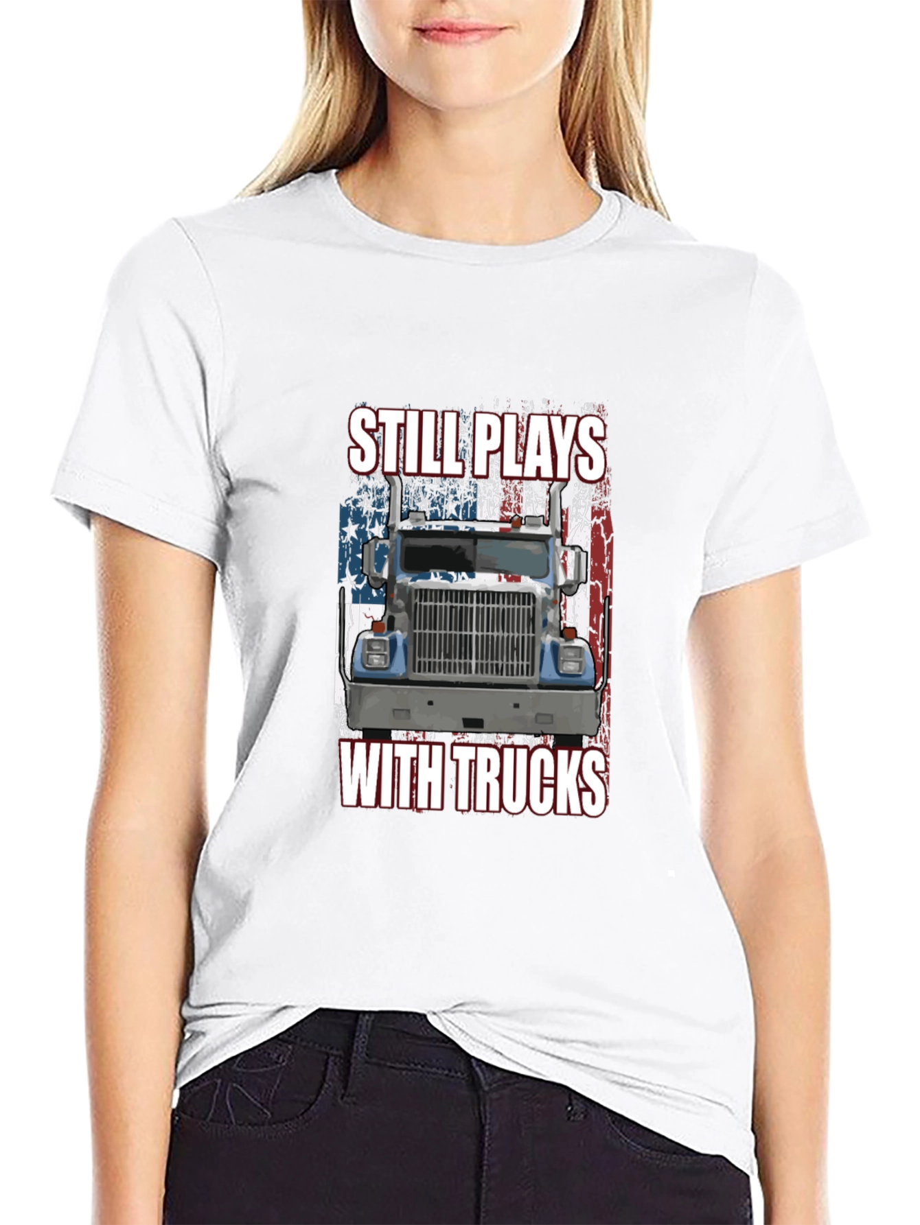 Still Plays With Trucks Graphic Tee