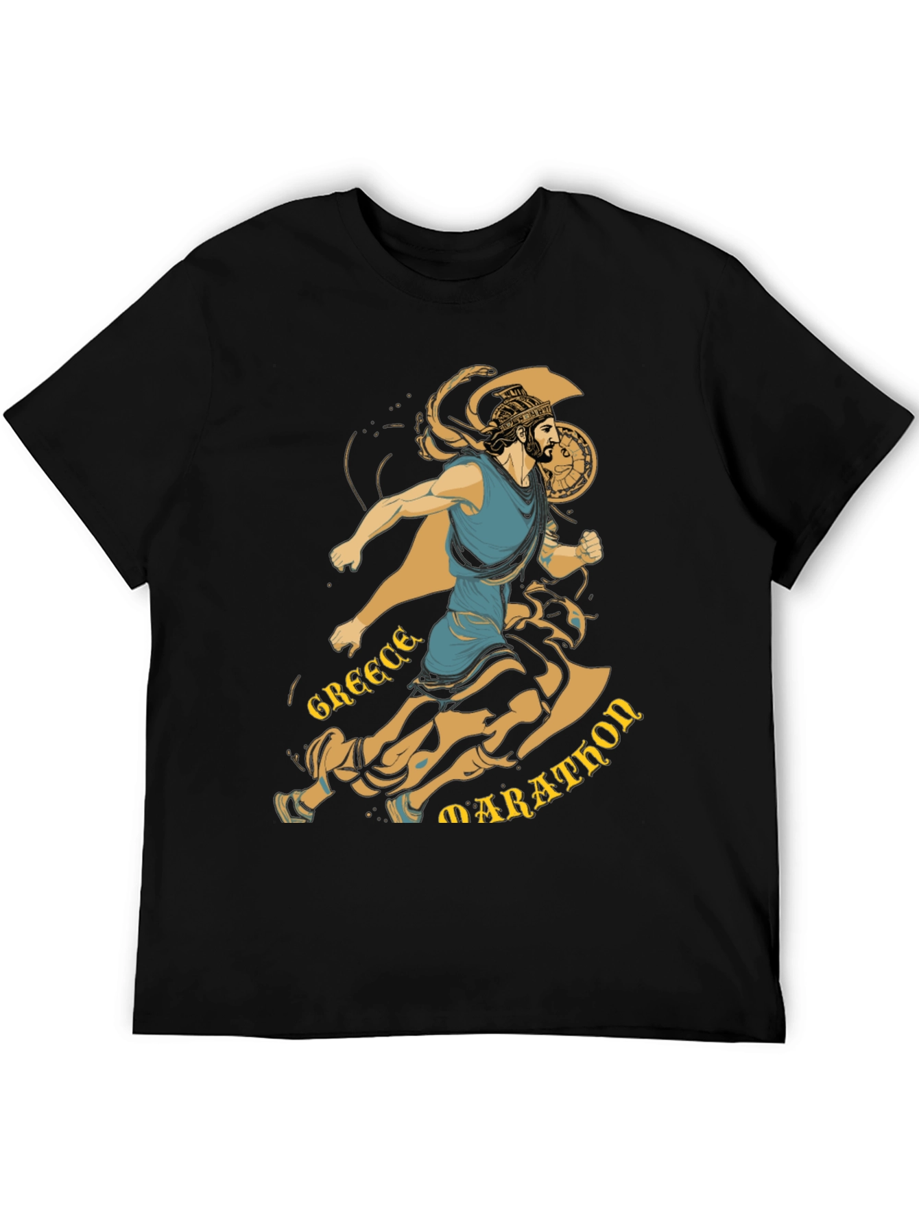 Greece Marathon Runner Graphic T-Shirt