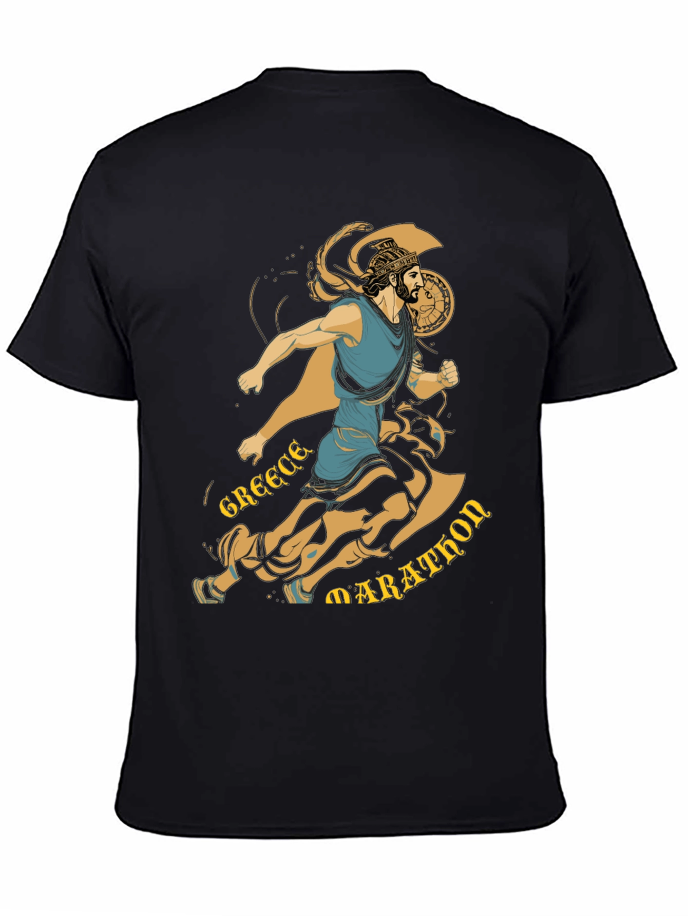 Greece Marathon Runner Graphic T-Shirt