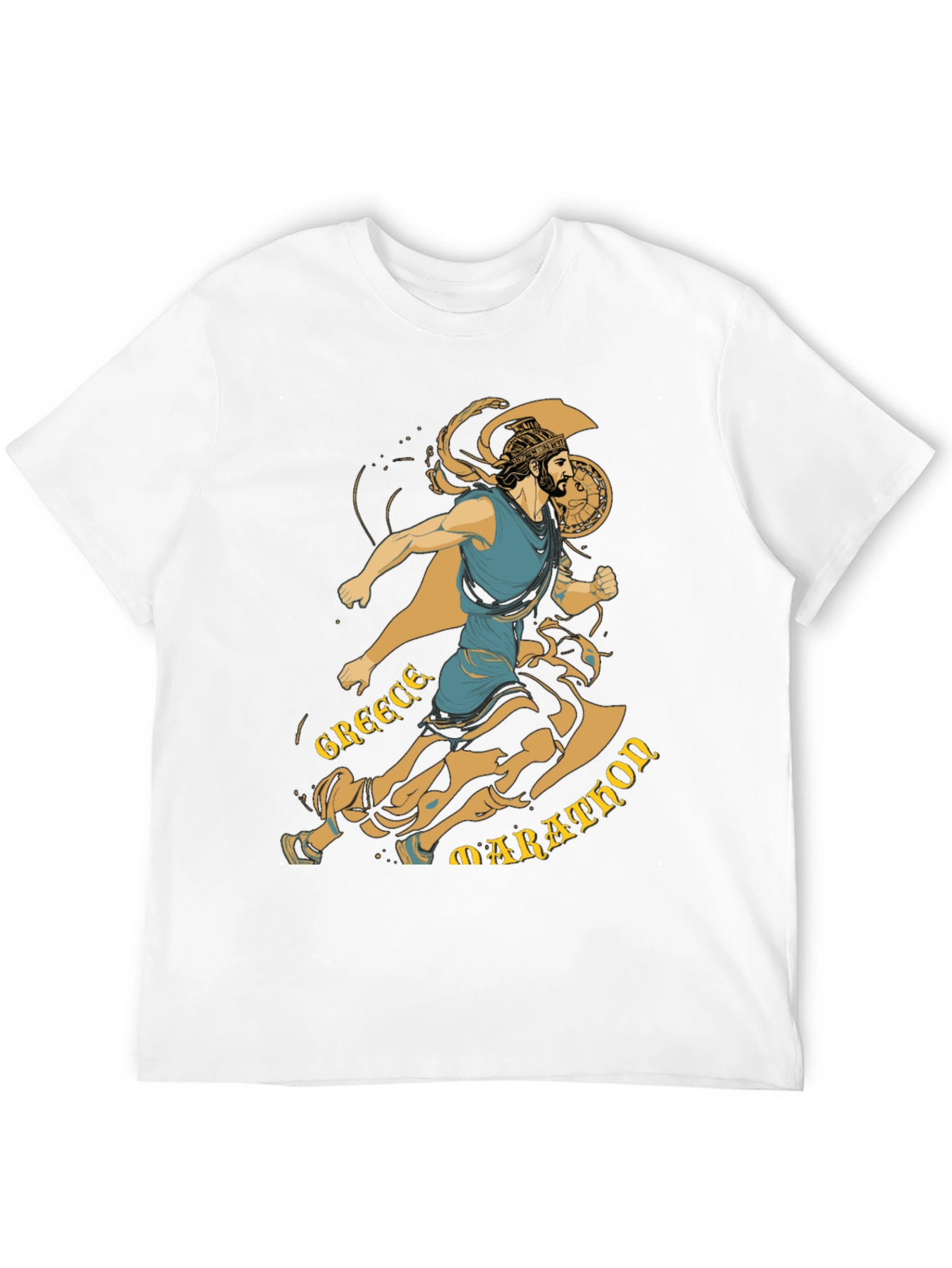 Greece Marathon Runner Graphic T-Shirt