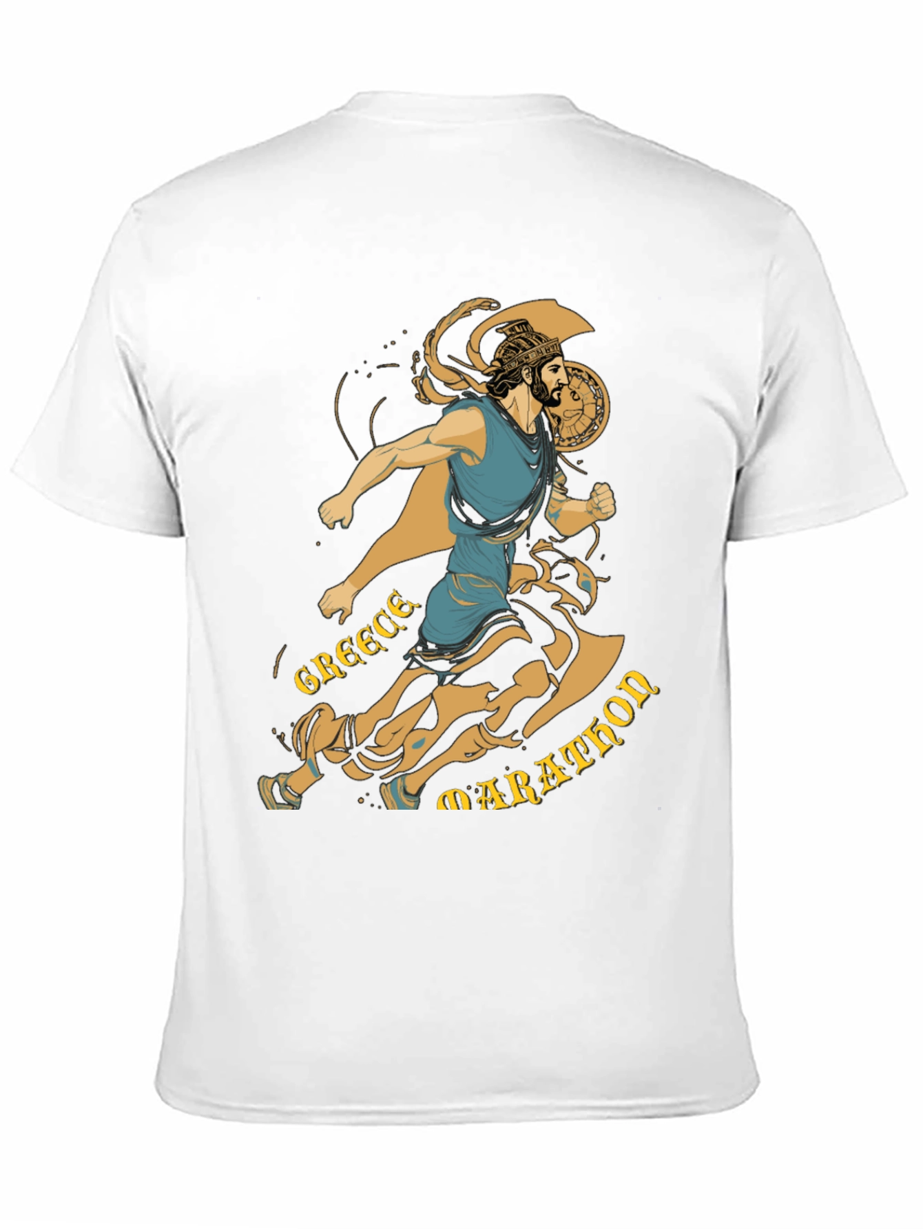 Greece Marathon Runner Graphic T-Shirt