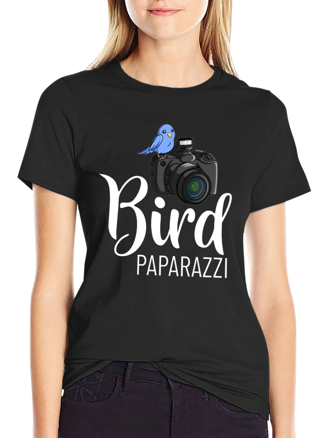 Bird Paparazzi T-Shirt -  Cute Graphic Tee