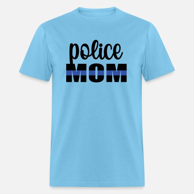 Police Mom Blue Line Mother Proud Police Officer M