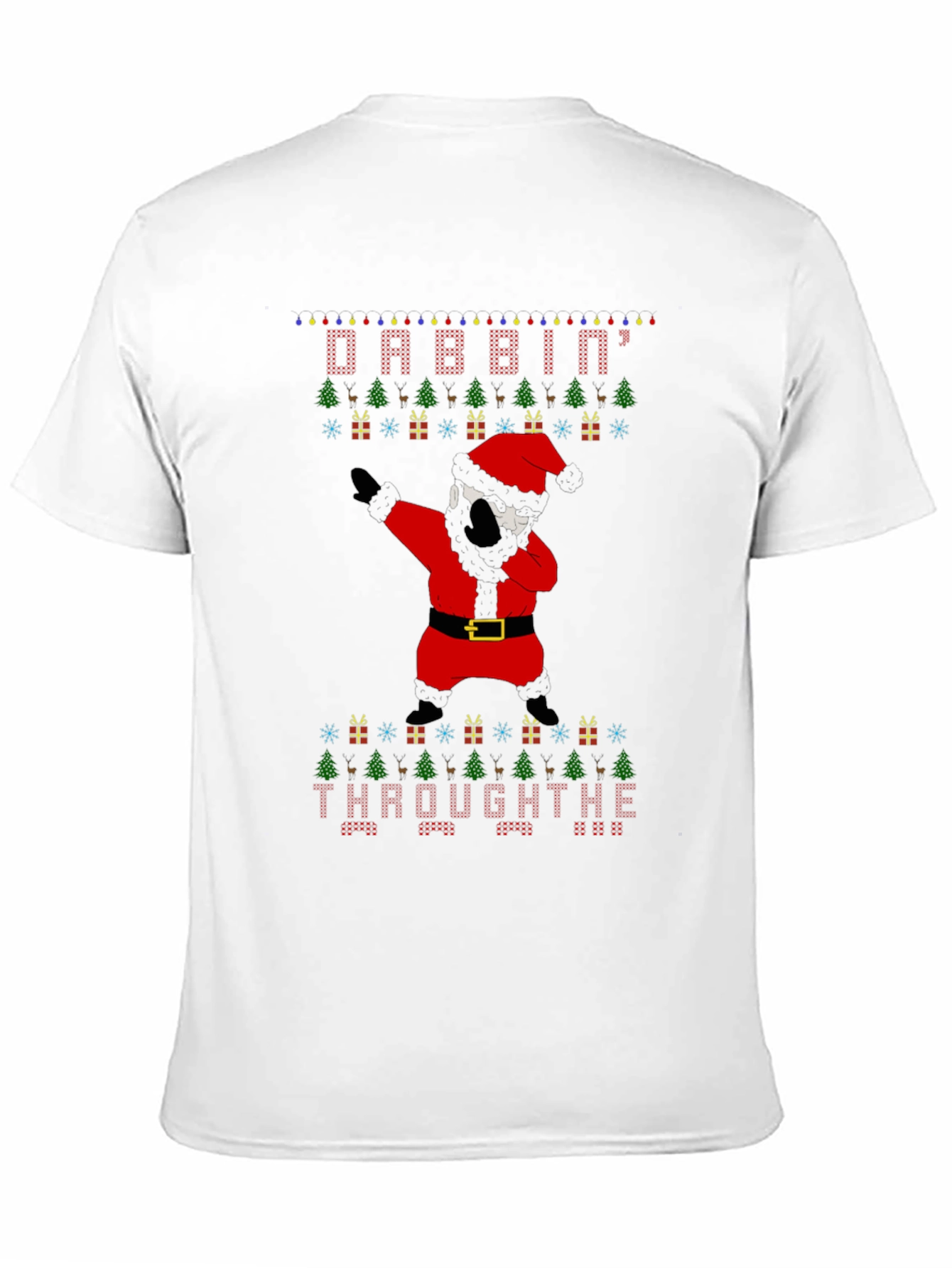 Dabbin Through The Snow Christmas Graphic Tee