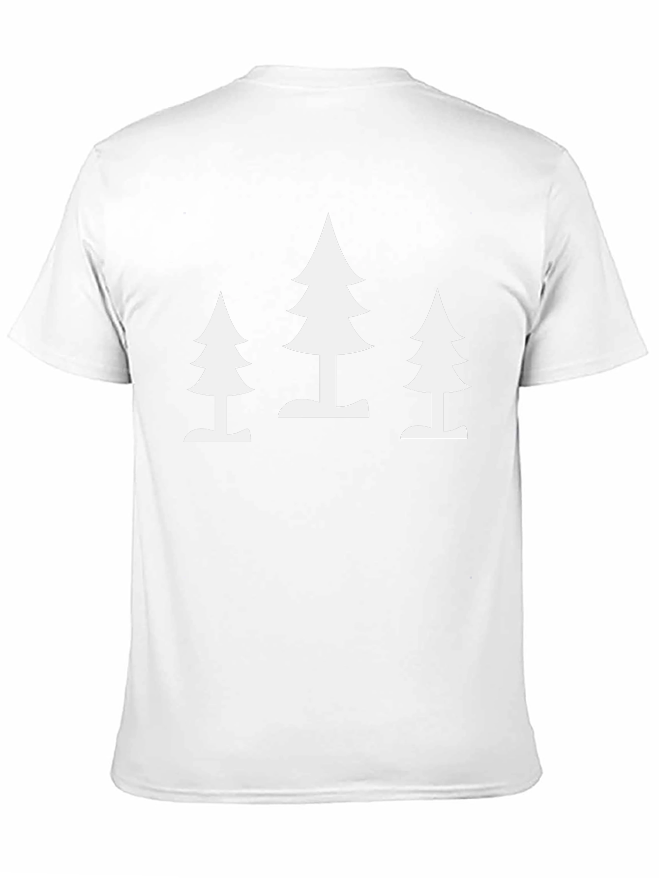 Minimalist Tree Print Black T-Shirt