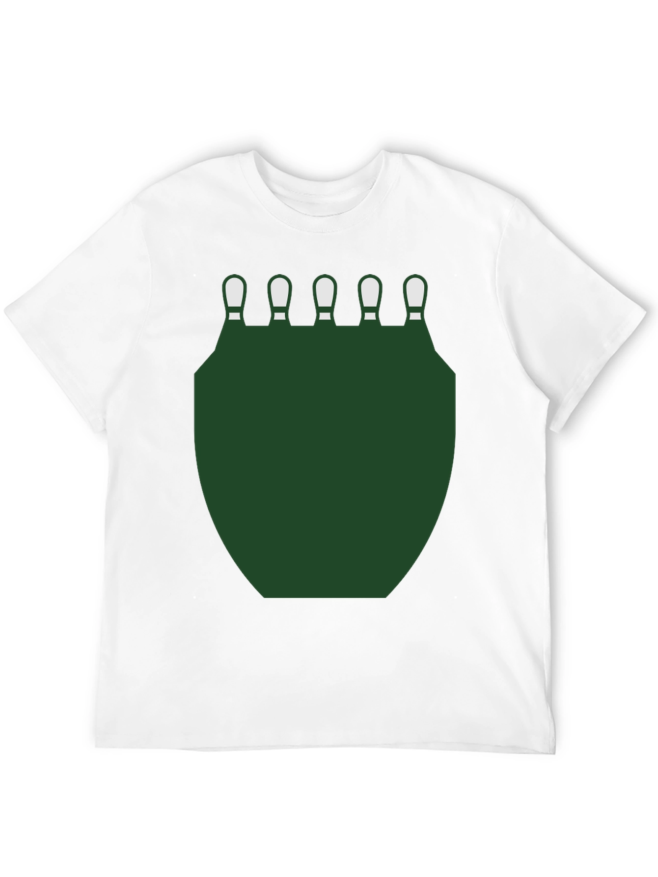 Bowling Pins & Green Shield Graphic Tee