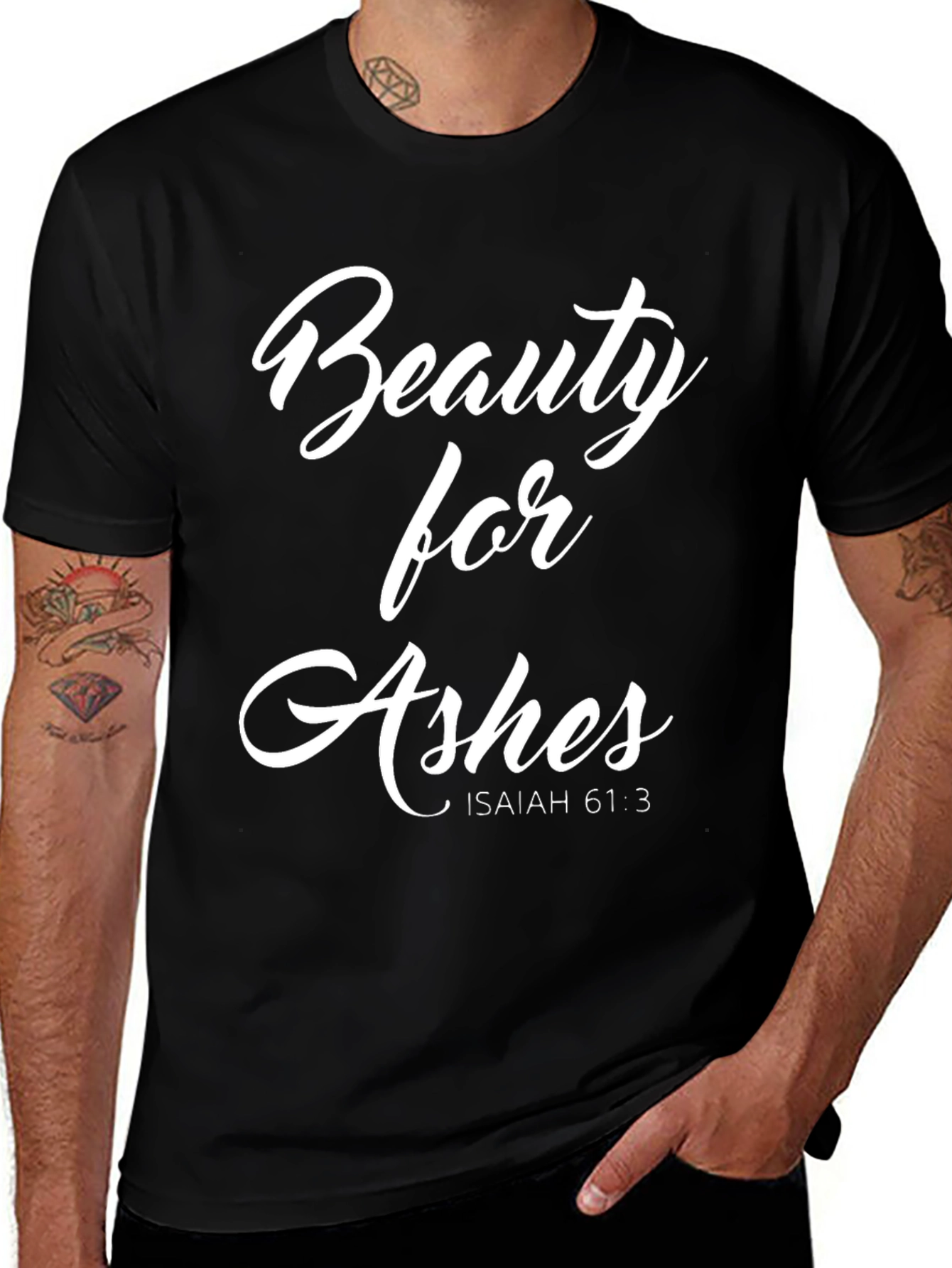 Beauty for Ashes Isaiah 61:3 Graphic Tee