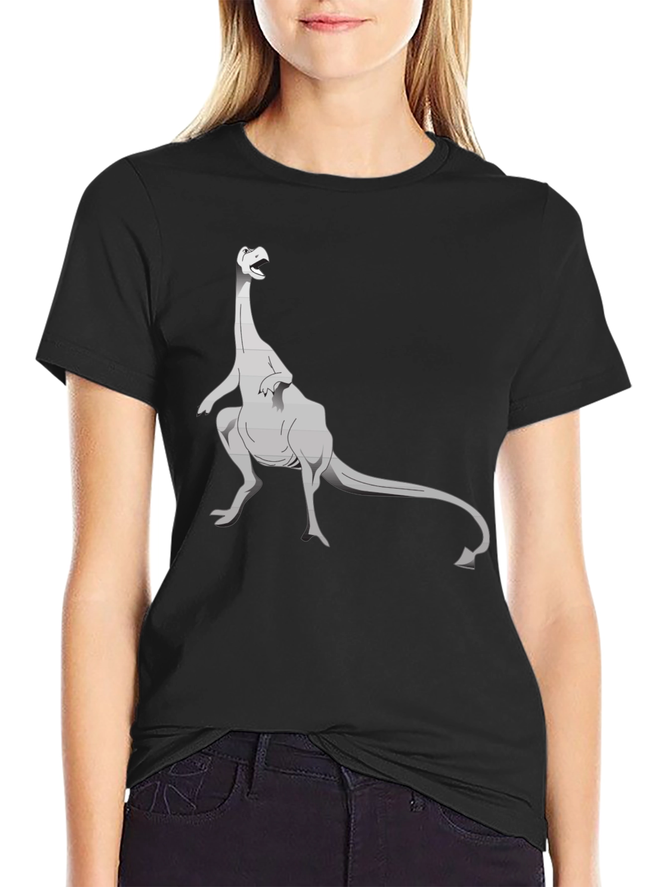 Dinosaur Graphic Tee - Classic Black T-Shirt