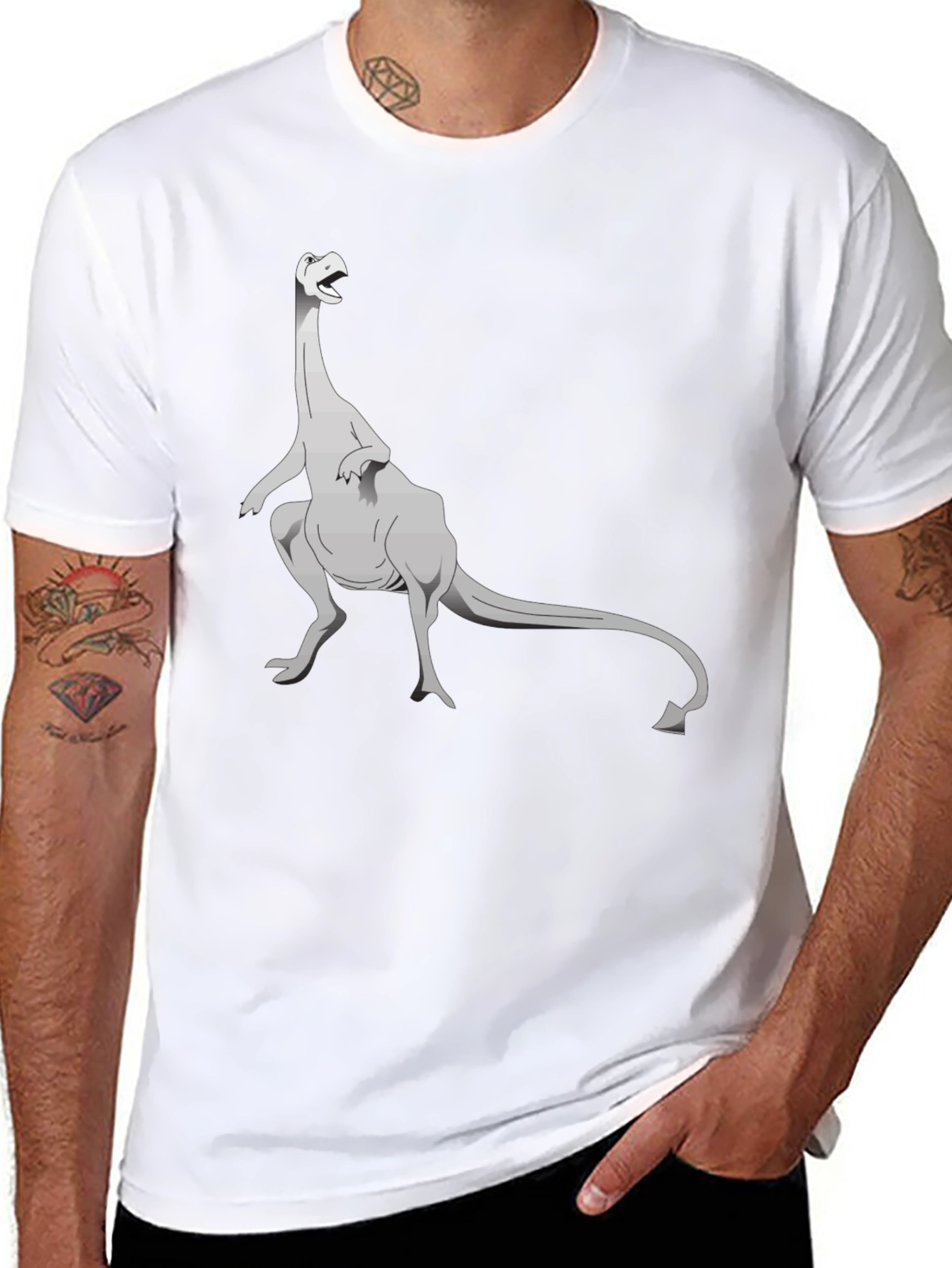 Dinosaur Graphic Tee - Classic Black T-Shirt